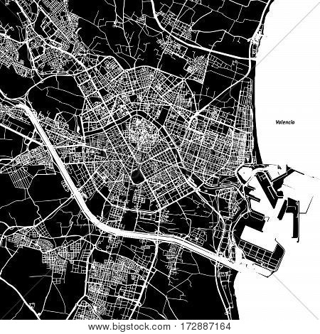Valencia Vector Map