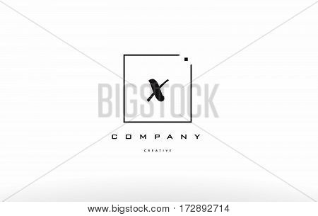 X Hand Writing Letter Company Logo Icon Design