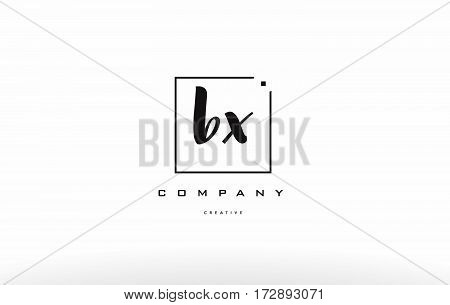 Bx B X Hand Writing Letter Company Logo Icon Design