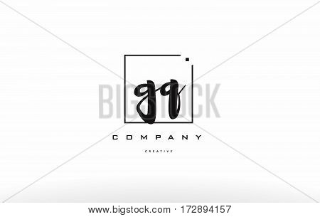 Gq G Q Hand Writing Letter Company Logo Icon Design