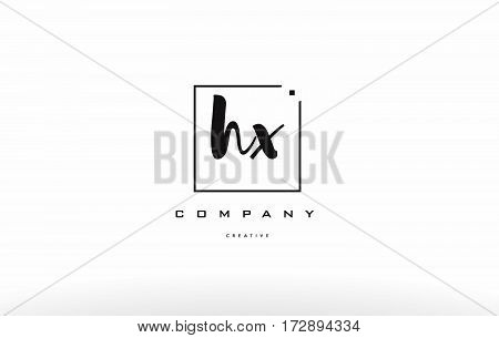 Hx H X Hand Writing Letter Company Logo Icon Design
