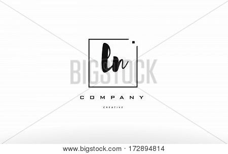 Ln L N Hand Writing Letter Company Logo Icon Design
