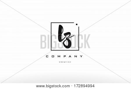 Lz L Z Hand Writing Letter Company Logo Icon Design