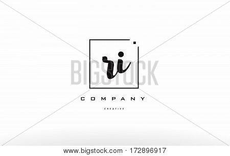 Ri R I Hand Writing Letter Company Logo Icon Design