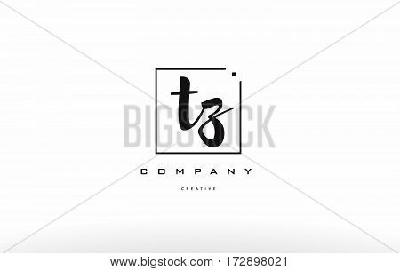 Tz T Z Hand Writing Letter Company Logo Icon Design