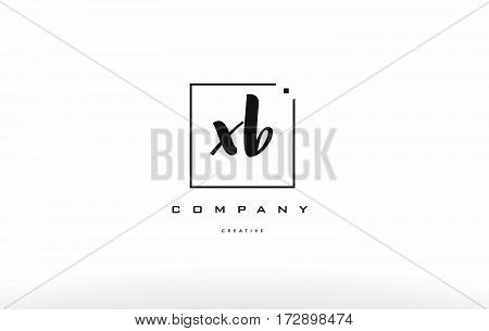 Xb X B Hand Writing Letter Company Logo Icon Design