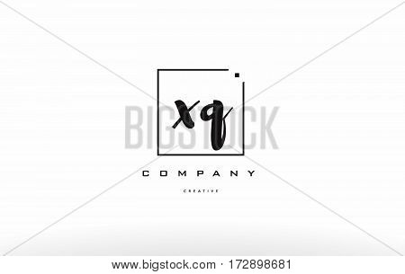 Xq X Q Hand Writing Letter Company Logo Icon Design