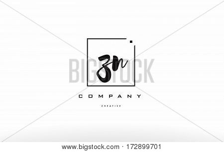 Zn Z N Hand Writing Letter Company Logo Icon Design