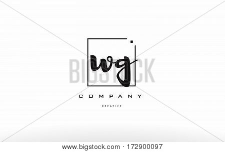 Wg W G Hand Writing Letter Company Logo Icon Design