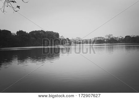 Hoan Kiem Lake, Symbol of capital Hanoi in Vietnam
