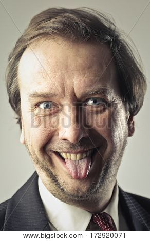 Joking man