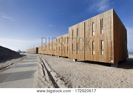 Apartments on the beach of Hoek van Holland in the Netherlands