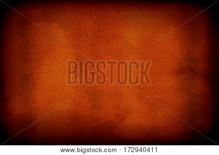 Warm framed messy rusty orange background with vignette
