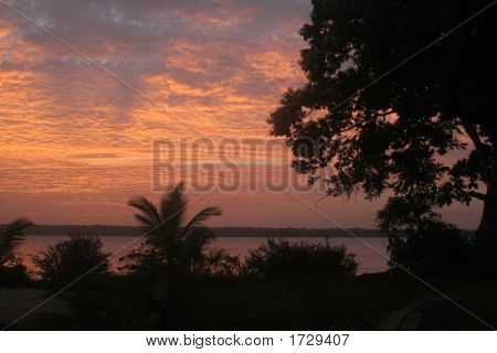 Pôr do sol no Rio