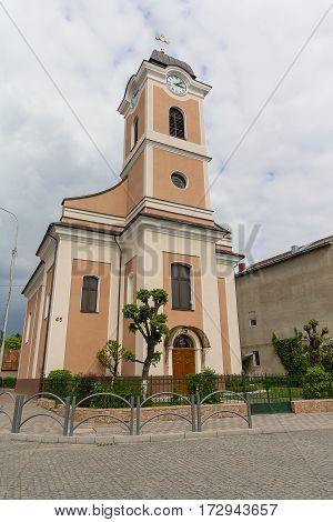 Roman Catholic Church in the city of Hust. Ukraine