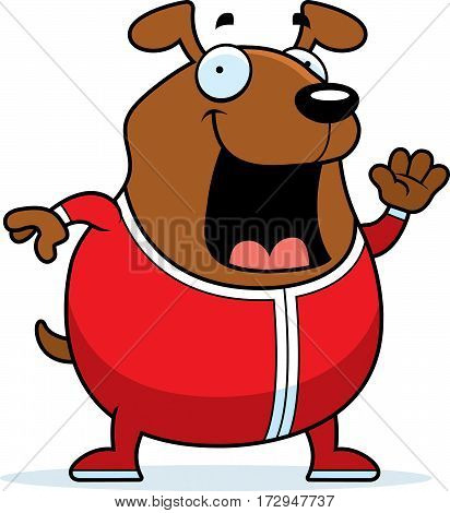 Cartoon Dog In Pajamas