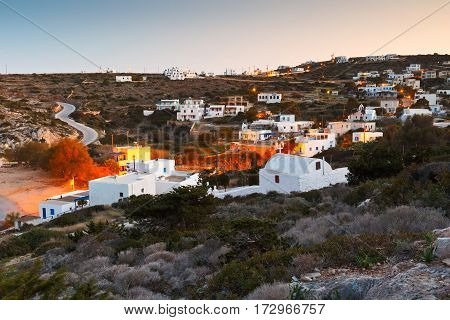 Agios Georgios village on Iraklia island in Lesser Cyclades, Greece.