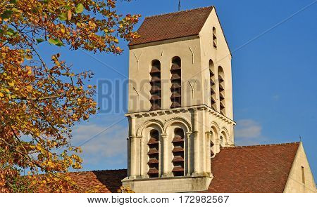 Verneuil sur Seine; France - october 16 2016 : the saint Martin church