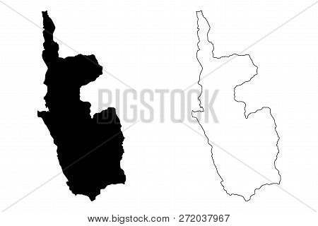 Magway Region (administrative Divisions Of Myanmar, Republic Of The Union Of Myanmar, Burma) Map Vec
