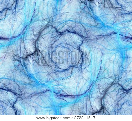 Pastel Colored Background. Soft Pencil Drawing Of Plasma Ball Seamless Pattern. Abstract Veined Text