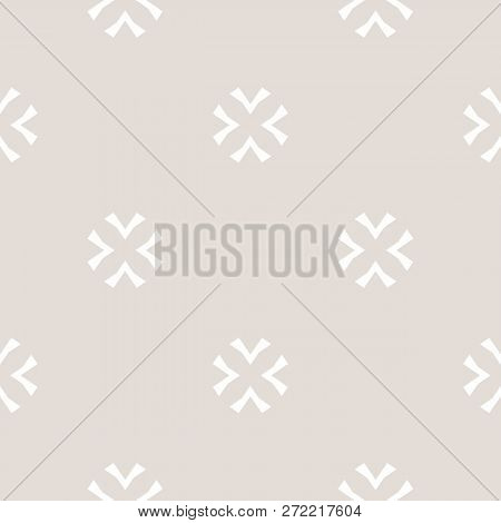 Subtle Texture. Abstract Minimalist Seamless Pattern In White And Beige Colors. Elegant Minimal Geom