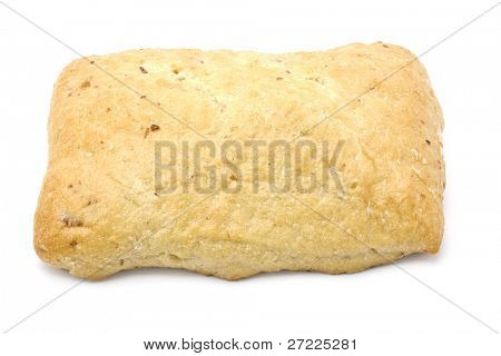 Vers tarwe brood geïsoleerd op een witte achtergrond