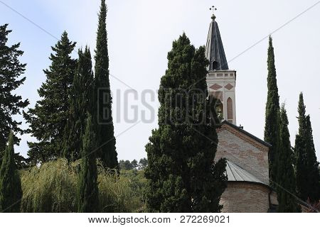 Christian Church In Bodbe Town In Georgia