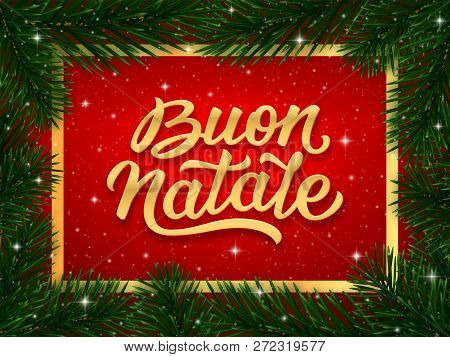 Immagini Natale Free.Buon Natale Italian Vector Photo Free Trial Bigstock