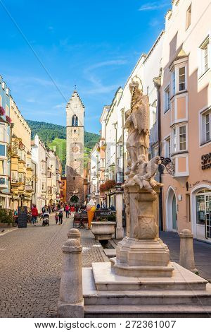 Vipiteno,italy - September 26,2018 - In The Streets Of Vipiteno. Vipiteno Is A Comune In South Tyrol