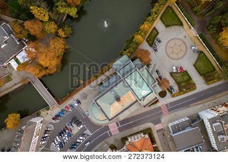 Top Down View On Theater Of Wojciech Bogusławski In Kalisz, Poland.