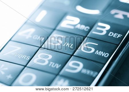 Close-up of an old mobile phone.