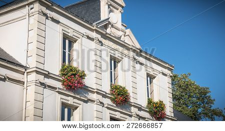 Architectural Detail Of The Town Hall Of Montaigu