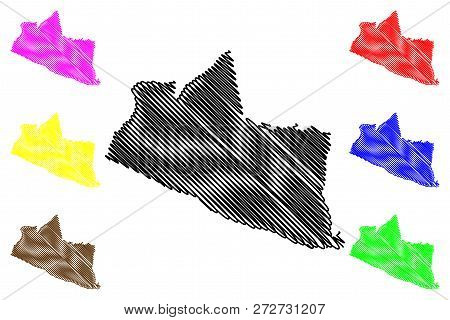 Yogyakarta (subdivisions Of Indonesia, Provinces Of Indonesia) Map Vector Illustration, Scribble Ske