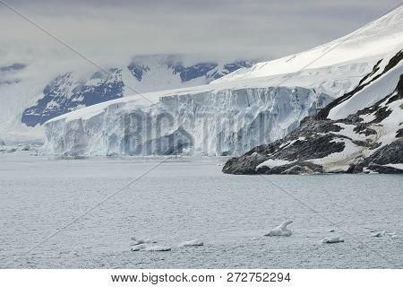 Large Glacier At Paradise Bay, Antarctic Peninsula