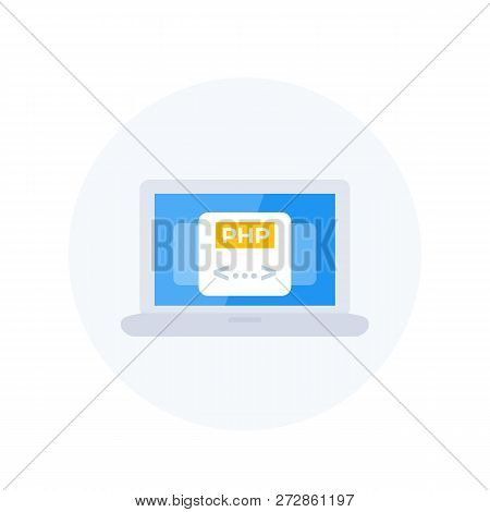 Php Coding, Programming Icon, Eps 10 File, Easy To Edit