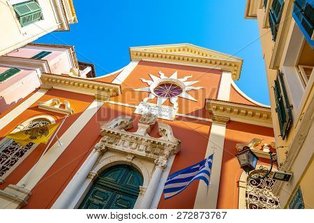 Agios Spyridonas Church Bell Tower, Corfu Old Town, Kerkyra, Corfu, Ionian Islands, Greece