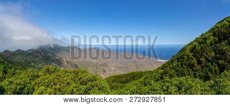 Panoramic View Of The Macizo De Anaga Mountain Range. Tenerife. Canary Islands. Spain.