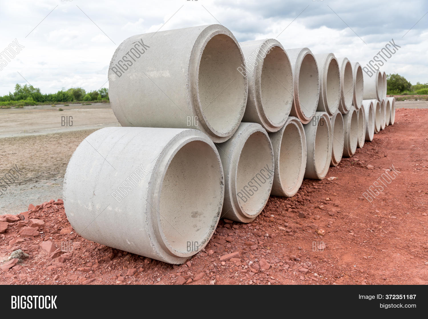 Concrete Drainage Pipe Image & Photo (Free Trial) Bigstock