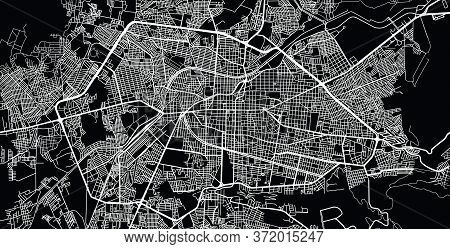 Urban Vector City Map Of Morelia, Mexico
