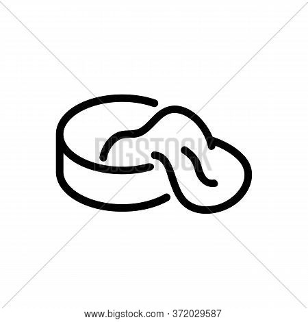 Slime Chemical Fluid In Container Icon Vector. Slime Chemical Fluid In Container Sign. Isolated Cont