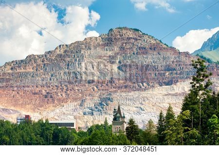Erzberg iron mine in Styria in Austria