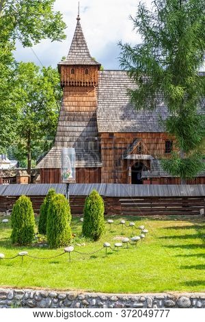 wooden church in Debno, Poland
