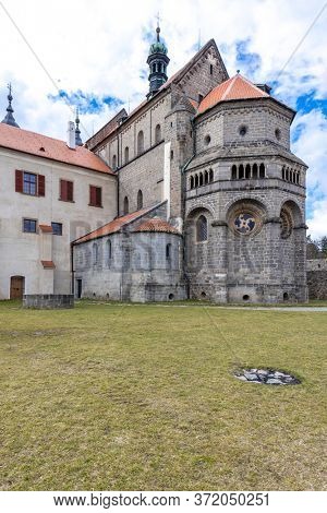 St. Procopius basilica and monastery, town Trebic, UNESCO site, (oldest Middle ages settlement of jew community in Central Europe), Moravia, Czech Republic