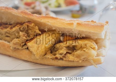 Spanish Omelette In A Baguette Is Delicious
