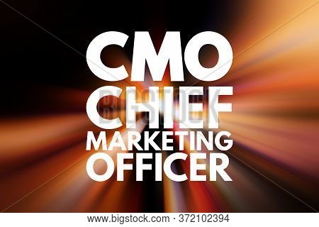 Cmo - Chief Marketing Officer, Acronym Business Concept Background
