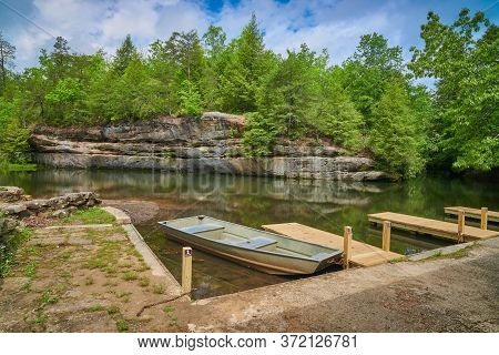 Boat Docks At Pickett State Park, Tn.