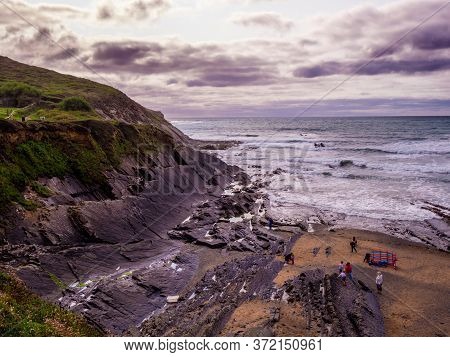 Beautiful Cliffs And Coastline Of Crackington Haven Cornwall