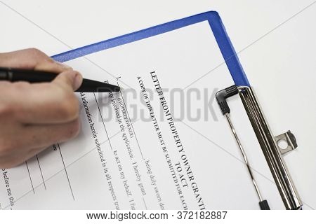 Letter From Property Owner Granting Authorization To Act