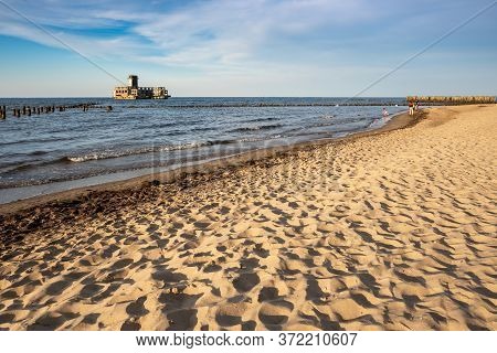 Babie Doly Beach In Northern Poland In Europe. Baltic Sea