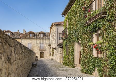 Streets Of The Medieval Town Of Pedraza In The Province Of Segovia (spain)